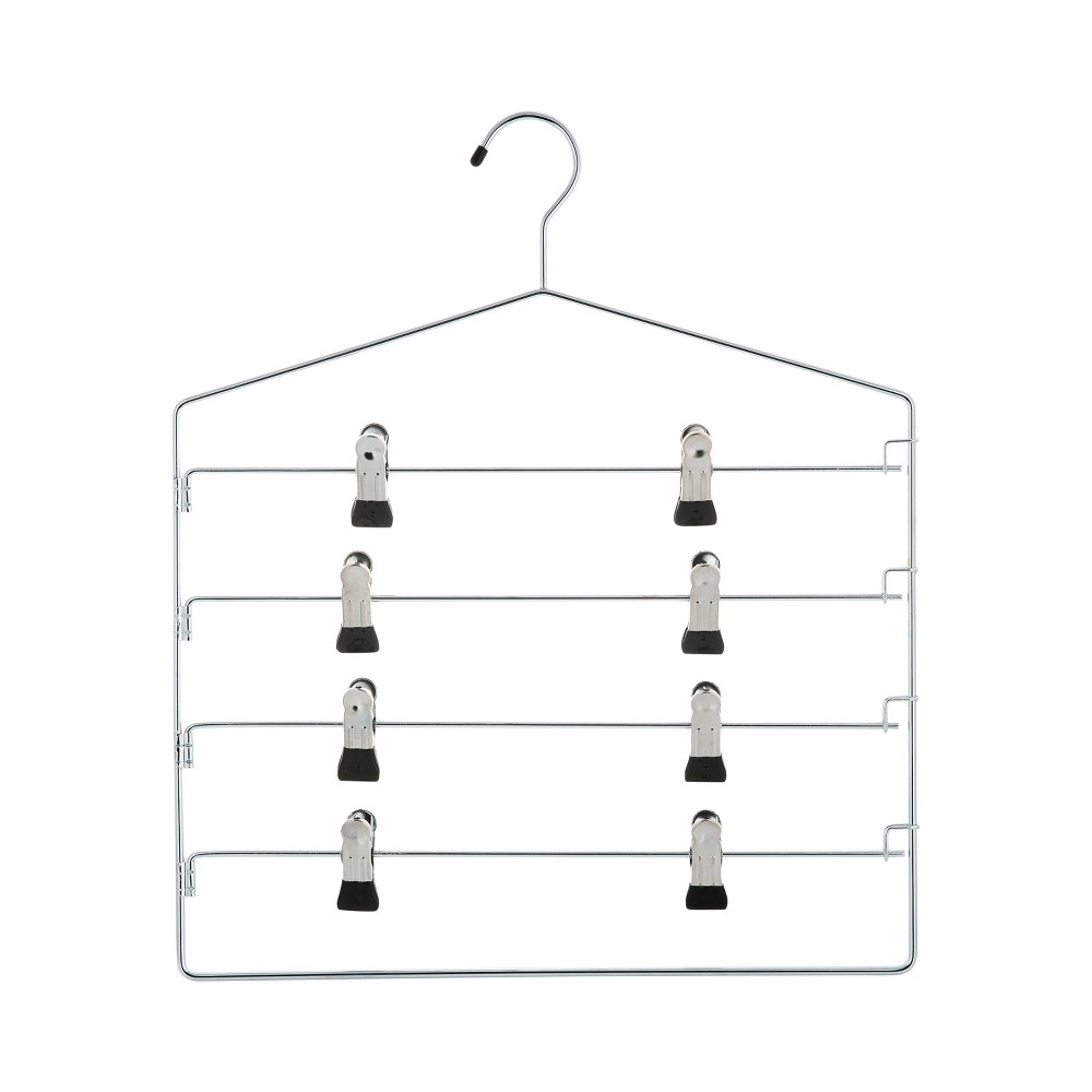 Organize It All 4 Tier Swing Arm Slack Rack Metal Clip Hanger