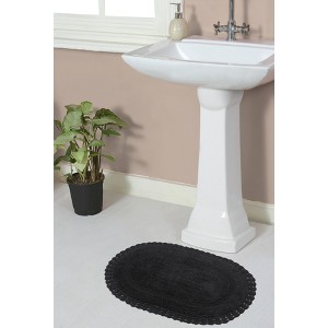 Hampton Crochet Collection Cotton Reversible Tufted Bath Rug - Home Weavers - 1 of 4