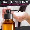 LunaLulinlk 2 Pcs Amber Glass Soap Dispenser With Pump 8.5 Oz Hand and Foam Soap Dispenser Bottle - 3 of 4
