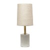 Concrete Table Lamp with Linen Shade - Lalia Home - 4 of 4