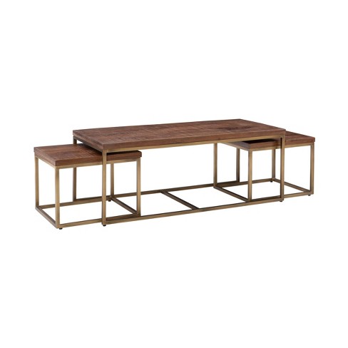 Emmie Coffee Table With 2 End Tables, Using 2 Side Tables As Coffee Table