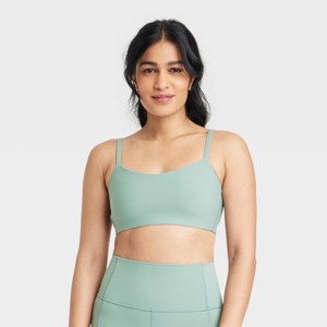 Women's Everyday Soft Light Support Strappy Sports Bra - All In Motion™ - 1 of 4