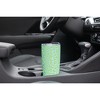 Elanze Designs 20 oz Stainless Steel On the Go Insulated Travel Tumbler With Push Top Lid, Lime Green Cheetah Leopard Print Sky Blue - 3 of 4
