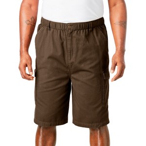 Boulder Creek by KingSize Men's Big & Tall Renegade 9" Full Elastic Waist Cargo Shorts - 1 of 4