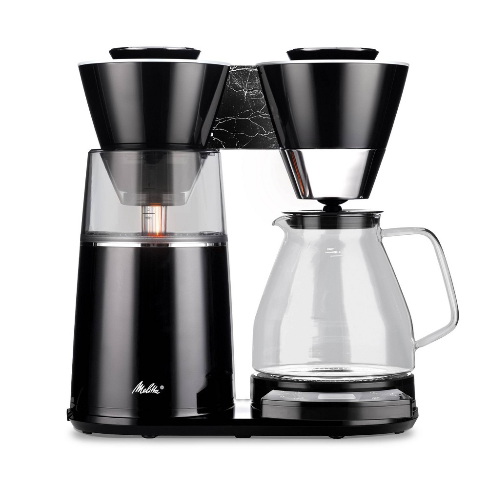 Photos - Coffee Makers Accessory Melitta Vision 12c Drip Coffeemaker with Revolving Dashboard Marble Black 