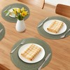REGALWOVEN Farmhouse Round Placemats Set of 6 Woven Placemats for Dining Table Decor - 2 of 4