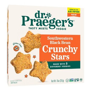 Dr. Praeger's Frozen Gluten Free Vegan Southwestern Black Bean Crunchy Stars 10oz - 1 of 3