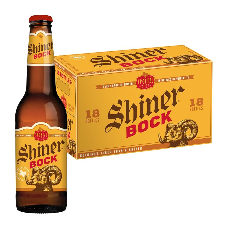 Shiner Bock Beer - 18pk/12 fl oz Bottles, 1 of 11
