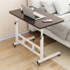 Small Standing Desk Adjustable Height, Mobile Stand Up Desk with Lockable Wheels,Laptop Standing Table, Rolling Work Table for Home Office - 2 of 4