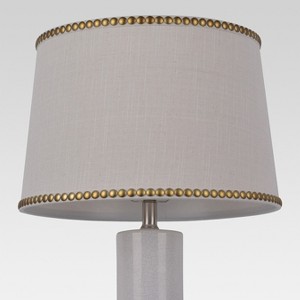 Nailhead Trim Large Lamp Shade Cream - Threshold