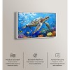 Art Remedy Turtle Swimming Colorful Coastal Wall Art Framed - 3 of 4