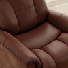 Global Home Bentley Leather Swivel Glider Recliner with Manual Adjustable Headrest & Footrest - 4 of 4
