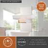 VAXCEL Gatsby 1 Light Nickel Bathroom Wall Fixture - 4 of 4