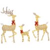 Whisen Outdoor Christmas Deer Family Set & 3-Piece Lighted Reindeer Yard Decoration with Warm White LED Lights - 4 of 4