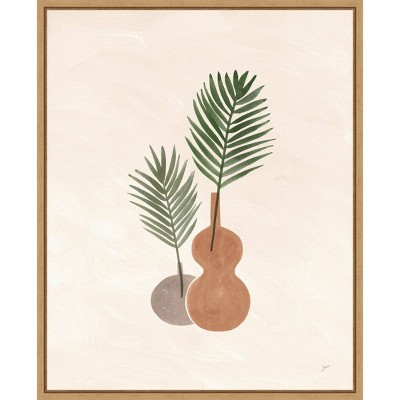 16" x 20" Palm Vessels I by Karyn Panganiban Framed Wall Canvas - Amanti Art