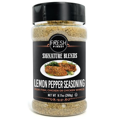 Fresh Finest Lemon Pepper Seasoning – All-Natural, Kosher – 9.17oz