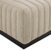 Modway Conjure Channel Tufted Upholstered Fabric Ottoman - 3 of 4