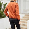 Coolmee Women's Lightweight Jacket Multiple Pockets Zip Up Bomber Jacket - 4 of 4