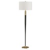 Uttermost Stowe Floor Lamp-Tapered Satin Black Metal & Brass Accents - 3 of 4