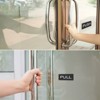 Unique Bargains Acrylic Self-Adhesive Gate Sticker Push Pull Door Sign 4 Pcs - 4 of 4