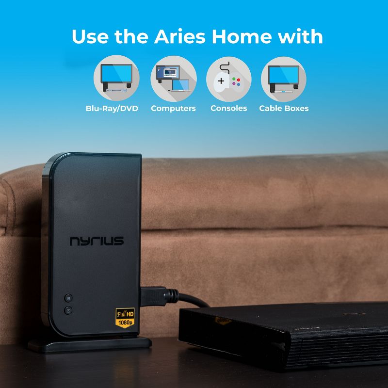 Nyrius ARIES Home HDMI Digital Wireless Transmitter & Receiver for HD 1080p Video Streaming (NAVS500), 4 of 10