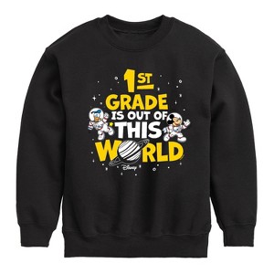 Boys' - Disney - 1st Grade Out Of This World Graphic Long Sleeve Fleece Sweatshirt - 1 of 4