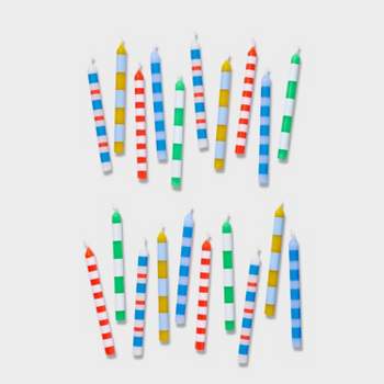 20ct Striped Candles - Spritz™