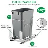 35 QT Garbage Waste Recyling Bin with Full Extension Slides, Pullout Trash Can for Under Kitchen Cabinets - 4 of 4