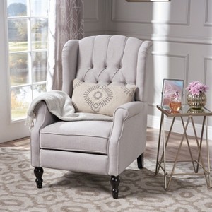 Lyngins Modern Luxury Tufted Recliner Chair with High Back & Adjustable Footrest,Accent Sofa Arm Chair for Living Room - 1 of 4