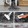 2x8,Washable Runner Rug Runner Vintage Rug Non Slip Kitchen Rug Distressed Grey Rug Low Pile Entryway Rug Soft Bathroom Rugs Stain  Black - 4 of 4