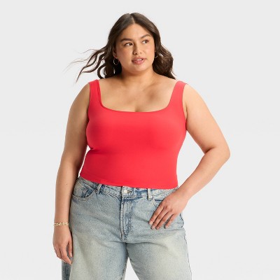 Women's ButterBliss Square Neck Tank Top - Wild Fable™