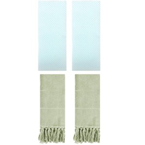 REGALWOVEN 4 Pcs Cotton Bathroom Hand Towels for Spa, Hotel - 1 of 4