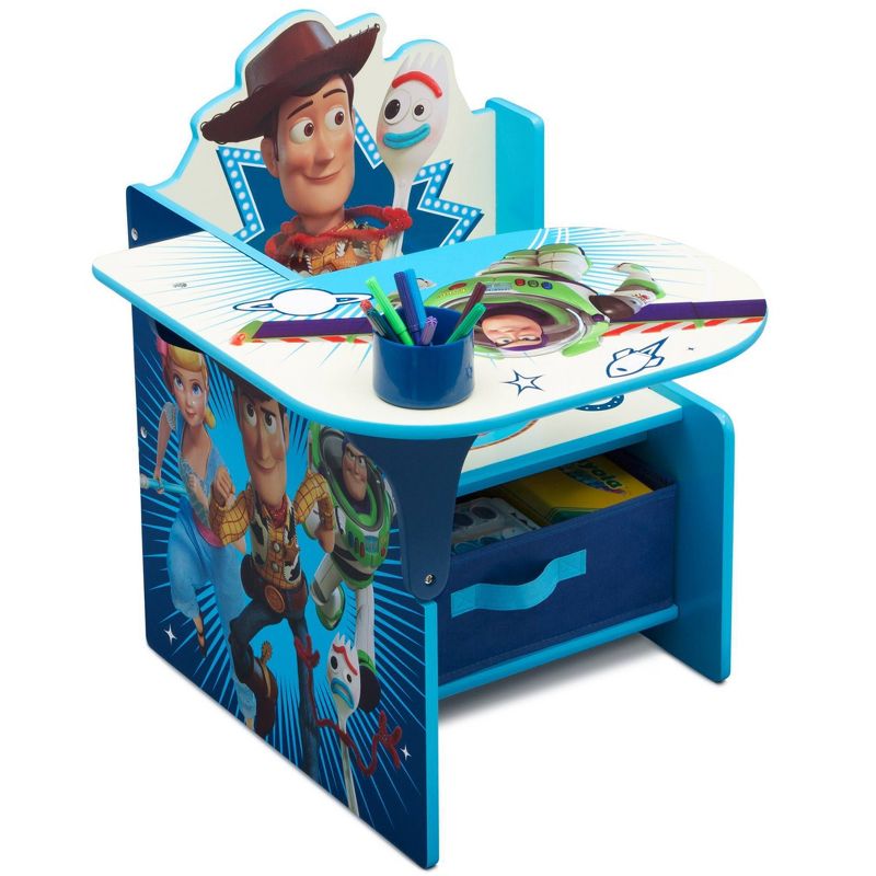 Disney Pixar Toy Story 4 Kids&#39; Chair Desk with Storage Bin - Delta Children, 4 of 10