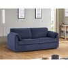 Corduroy Fabric Sleeper Pull-Out Futon Couch Bed with High-Density Sponge Cushion, Steel Frame and Easy Assembly - 2 of 4