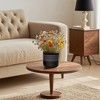Wooakway 10" Dia Outdoor Indoor Ceramic Planter Pot Decorative Planter with Drainage Hole Patio Flower Pot - 2 of 4