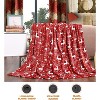 Elegant Comfort Super Soft Christmas Prints Blanket Home D¨¦cor, Warm Cozy Throws for Winter Bedding. - 3 of 4