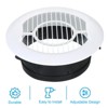 Unique Bargains ABS Plastic Adjustable Round with Screen Bathroom Office Air Vent Cover - 3 of 4