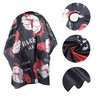 Unique Bargains Stripe Pattern Hairdressing Cape 60.63"x55.12" Black Red 1 Pc - 3 of 4