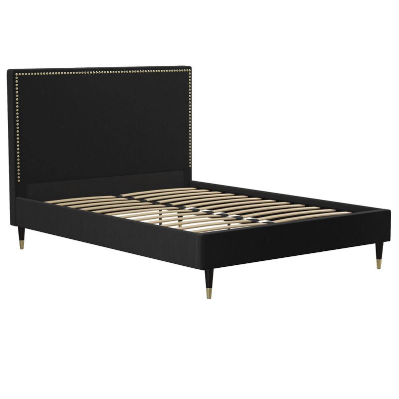 Audrey Velvet Upholstered Bed - Cosmoliving, 1 of 11