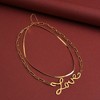 SOHI Women's Gold Everyday Multi-Layer Necklace - 3 of 4