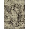 Extra Large 10' x 13' Washable Area Rug – Modern Distressed, Low Pile, Non‑Slip Backing – Cream/Blue - 2 of 4