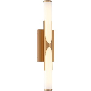 Possini Euro Design Possini Euro Oyama 24 3/4" Wide Gold LED Bath Light - 1 of 4