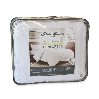 King White Cotton Reversible Down Comforter