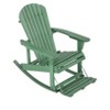 Jiallo Zero Gravity Collection Sea Green Adirondack Rocking Chair with Built-in Footrest - 3 of 4