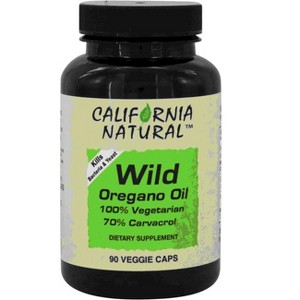 California Natural Wild Oregano Oil 510 mg 90 Veg Capsules. - 1 of 1