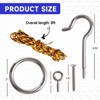 GSE Stainless Steel Hook and Ring Swing DIY Kit for Indoor and Outdoor with Family and Friends - 2 of 4