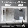 Maxax Atherton Modern Frameless Anti-Fog LED Lighted Dimmable Wall Mounted Bathroom Vanity Mirror - 2 of 4