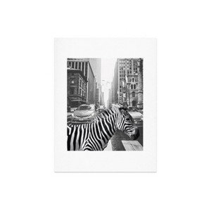Deny Designs Dagmar Pels Zebra in New York City Art Print - 1 of 4