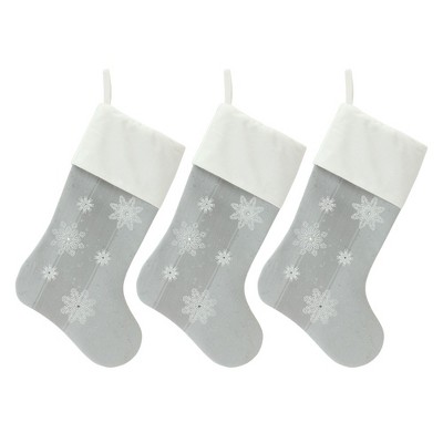Melrose Snowflake Stocking (Set of 3)