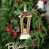 Northlight 18" LED Lighted Natural and White Storm Lantern Christmas Decoration - 3 of 4